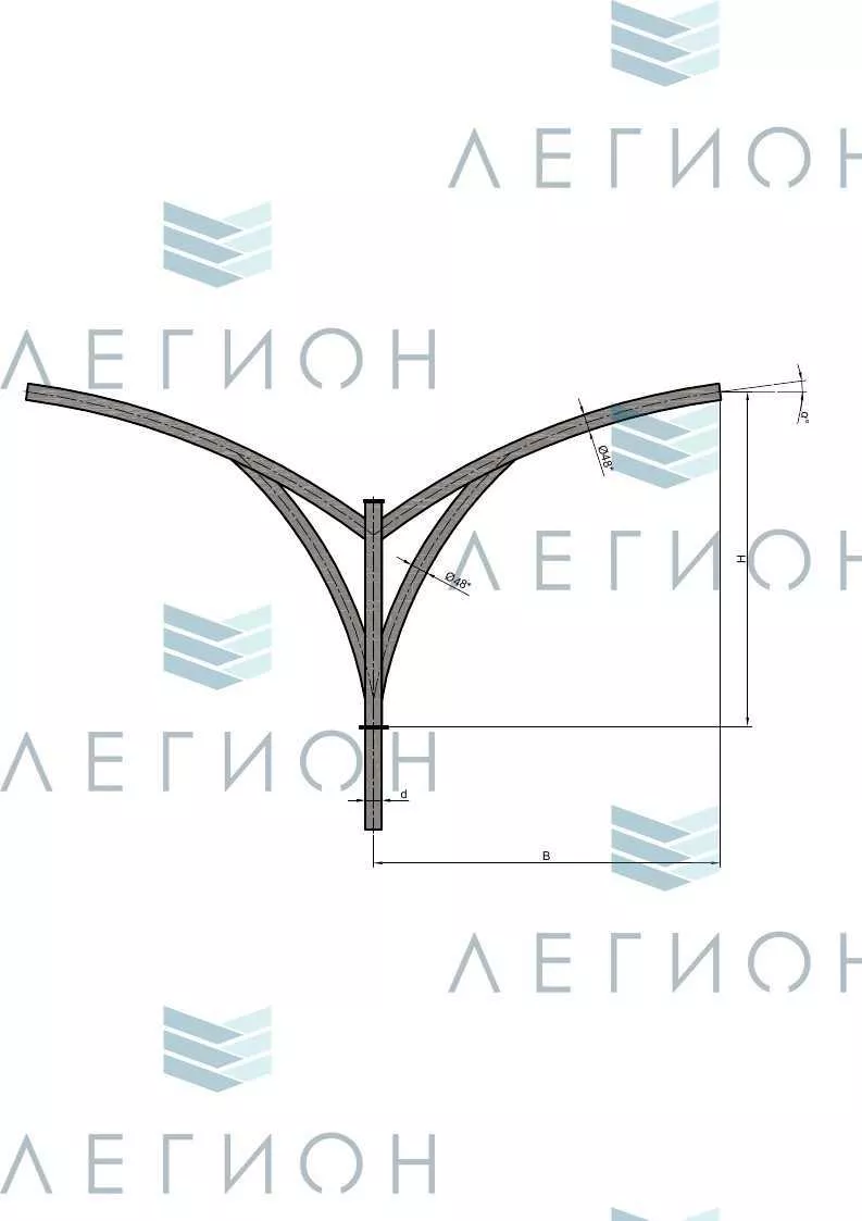 К79-1,0-1,0-1-1 кронштейн двухрожковый