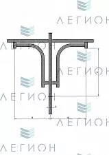 К43-1,0-0,6-1-5 кронштейн однорожковый